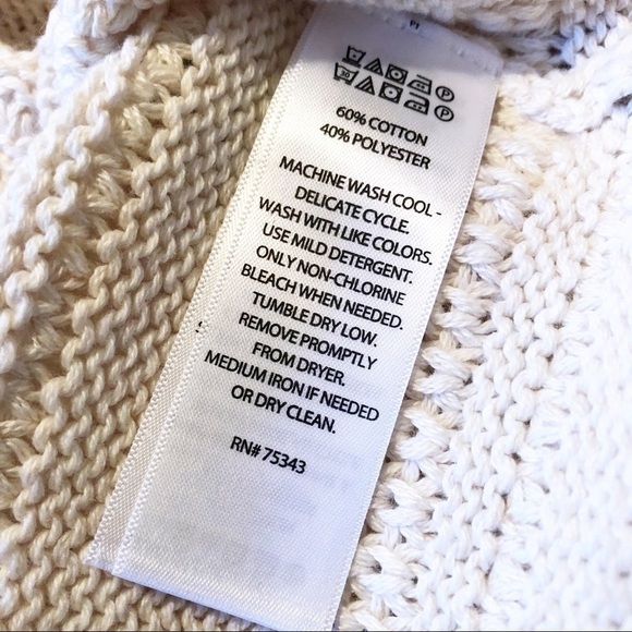 CUPCAKES and CASHMERE NWT Textured Pullover Knit Hi Low Hem Sweater in Cream - Picture 15 of 16